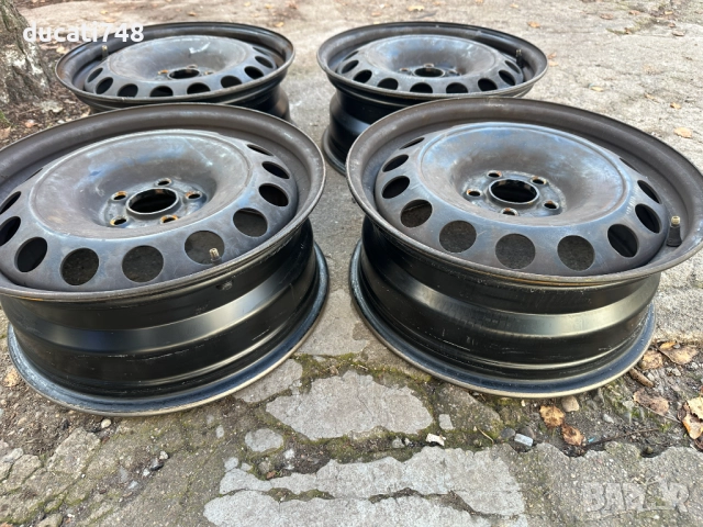 4бр. ОЕМ железни джанти 16" 5x100 - VAG - VW, Skoda, Seat, Audi
