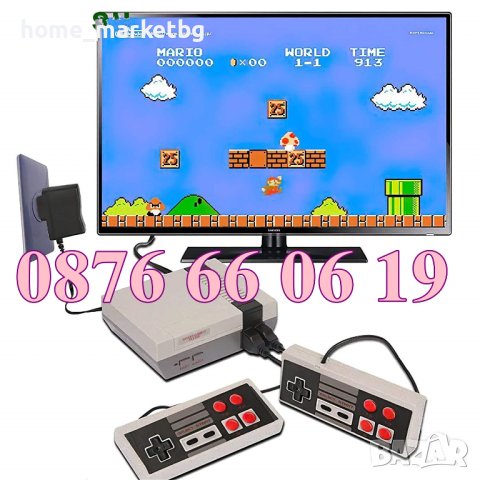 Телевизионна игра с 620 вградени ретро игри, супер марио