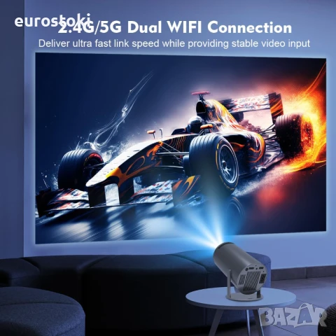 Magcubic 300B Преносим проектор 4K с WiFi 6 и BT 5.0 и вграден Android OS 11.0, снимка 6 - Плейъри, домашно кино, прожектори - 51109687