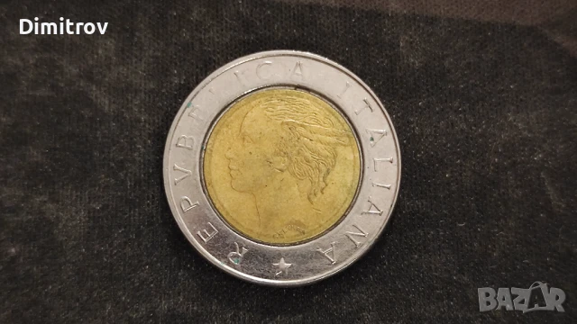 500 лири (Италия, 1992), снимка 2 - Нумизматика и бонистика - 51232028