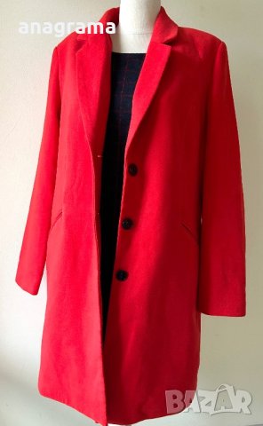 Червено елегантно палто Vero Moda XL, снимка 1