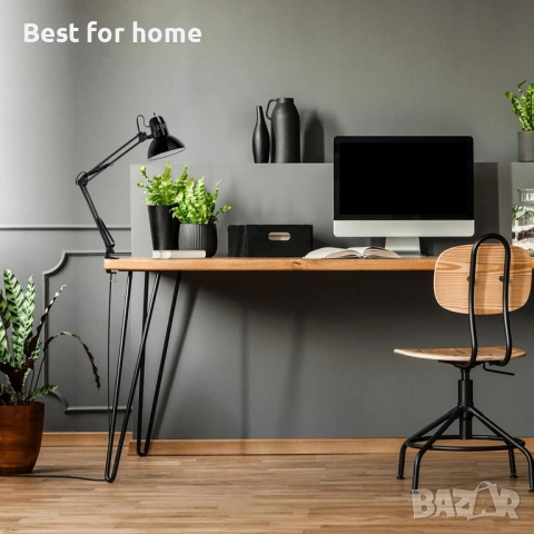 Настолна лампа Globe Electric 56963 31,5" с много съчленения и метална скоба, черна, ротационен , снимка 4 - Настолни лампи - 53459782