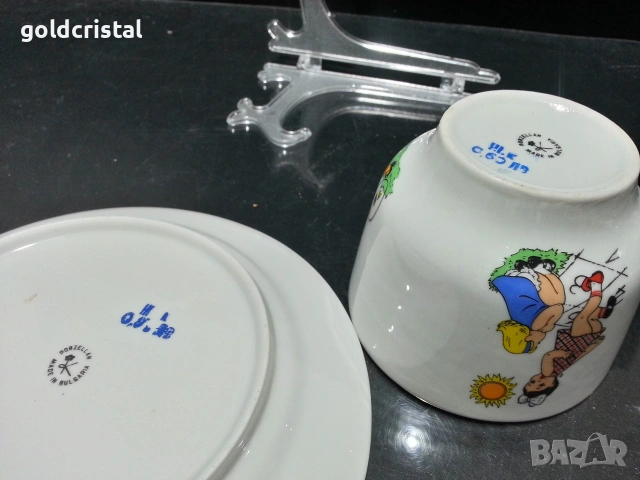 Стар български порцелан детски комплект , снимка 5 - Антикварни и старинни предмети - 53298925