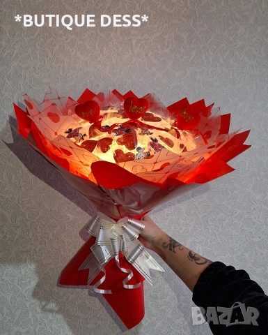 ЗАПОВЯДАЙТЕ‼️ПРОМОЦИЯ 20€‼️Светещи, ръчно изработени букети от "DESS"🦋💐💖, снимка 7 - Други - 45334236