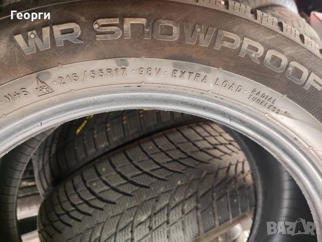 2бр.зимни гуми 215/55/17 Nokian, снимка 4 - Гуми и джанти - 52242478
