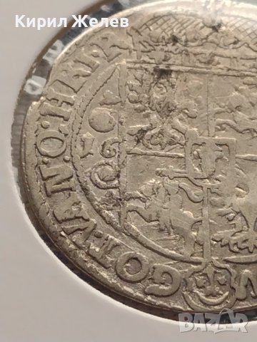 Сребърна монета Орт 1623г. Сигизмунд трети ПОЛША 13694, снимка 11 - Нумизматика и бонистика - 42999711