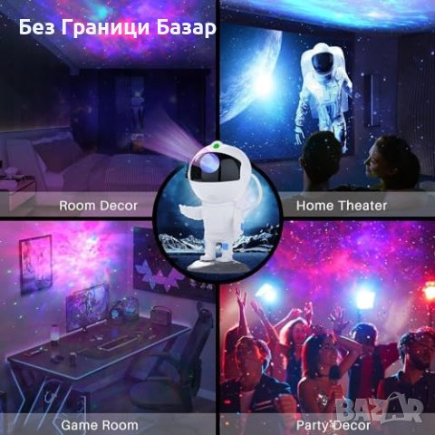 Нов Астронавт Проектор Звезди и Мъглявини - Уникален Декор и Подарък, снимка 4 - Други - 43982658