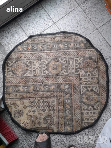 Килимче тип персийско 68 см, снимка 3 - Килими - 51417430