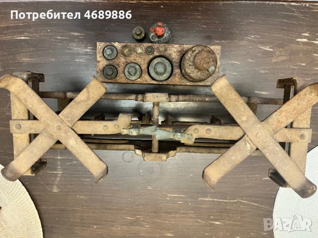 Античен търговски кантар, снимка 3 - Антикварни и старинни предмети - 53384709
