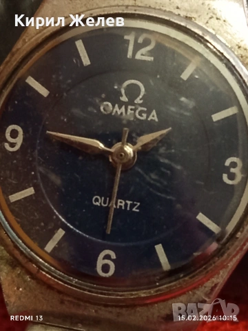 Дамски часовник OMEGA QUARTZ JAPAN MOVT много красив стилен дизайн 51818, снимка 3 - Дамски - 53481486