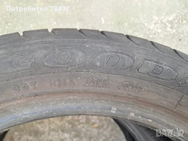 Летни гуми 215/50/17 - Goodyear - 2 броя , снимка 4 - Гуми и джанти - 49547518