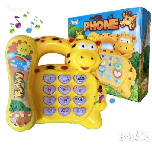 Детска играчка Музикален телефон със звуци и светлини, снимка 6 - Други - 48434811