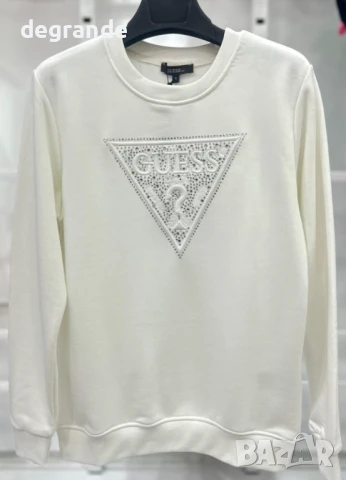 Памучни блузи Guess Бродирано лого, снимка 2 - Спортни екипи - 51312767