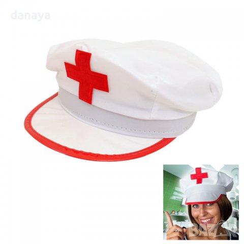3136 Универсална шапка за медицинска сестра или доктор, снимка 1 - Шапки - 38217853