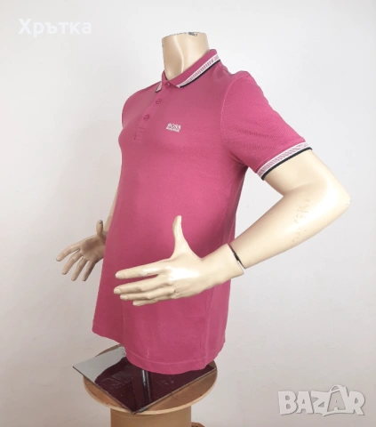 Hugo Boss Paddy - Оригинална мъжка тениска с яка размер M, снимка 3 - Тениски - 53306031