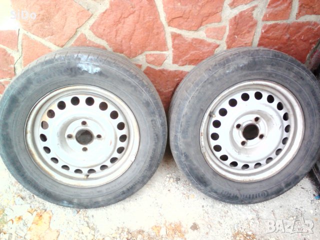 2 броя джанти с гуми 14''GM Opel с гуми 195-65-14 с 4мм грайфер летни гуми !, снимка 2 - Гуми и джанти - 26237658