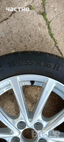 Гуми с джанти Continental 195/55/16, снимка 2 - Гуми и джанти - 52043893