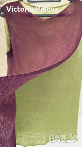 Красива блуза SENAS трикотажен лен  Германия, снимка 11 - Корсети, бюстиета, топове - 50444025