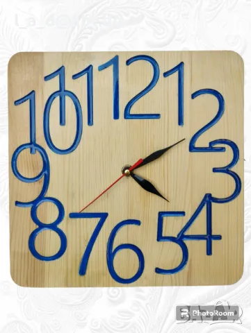 Дървени дизайнерски часовници за стена, снимка 2 - Стенни часовници - 50247926