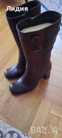 Елегантни ботуши естествена кожа 