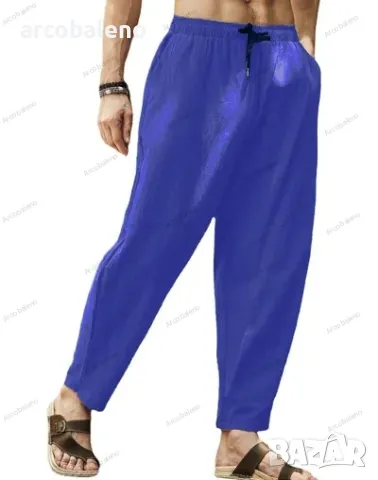 Ежедневни мъжки свободни панталони с шнур, 7цвята , снимка 6 - Панталони - 40780879