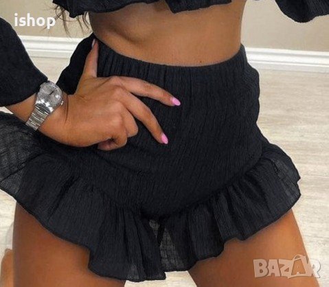 Черни Къси Панталони, снимка 2 - Къси панталони и бермуди - 37675189