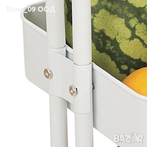 Сервизна количка на 3 етажа в 2 цвята, снимка 4 - Маси - 53272207