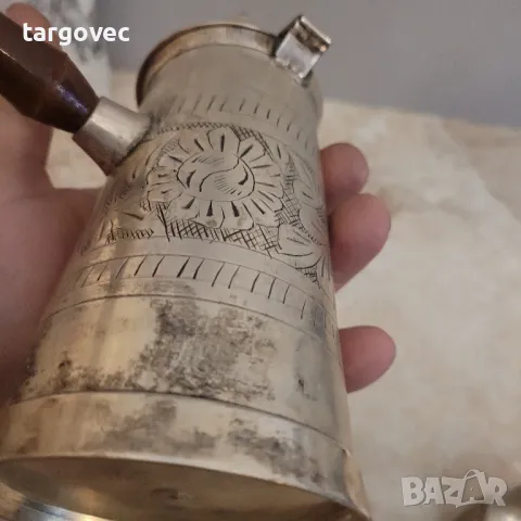 уникално красив арабски комплект за кафе с четири чаши, снимка 4 - Чаши - 48650204