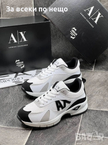 Armani Exchange Мъжки Маратонки👟Мъжки Спортни Обувки Армани Ексчейндж - Различни Цветове Код SK389, снимка 3 - Маратонки - 52862661
