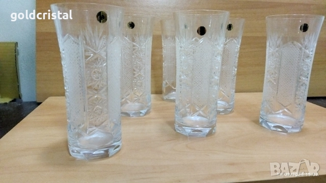 кристални чаши Зорница лукс , снимка 5 - Антикварни и старинни предмети - 27168314