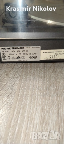 Грамофон Normende RP 1006 , снимка 7 - Грамофони - 53261197