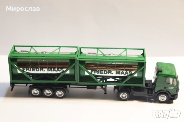 HERPA H0 1/87 MERCEDES ВЛЕКАЧ KАМИОН МОДЕЛ TIR ЦИСТЕРНА, снимка 8 - Колекции - 51145863