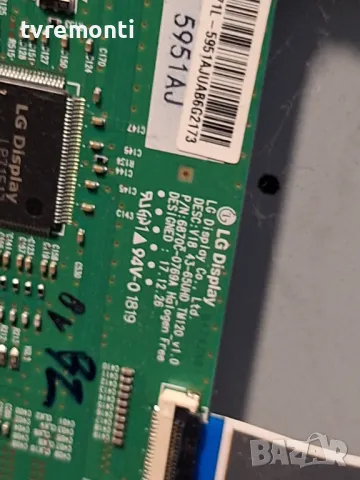 T-Con Board 6870C-0769A 6871L-5951A, PHILIPS 43PUS6504/12, for 43inc DISPLAY TPT430U3-EGYSKA.G S3A, снимка 2 - Части и Платки - 49023839