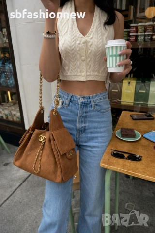 Chanel кафява чанта