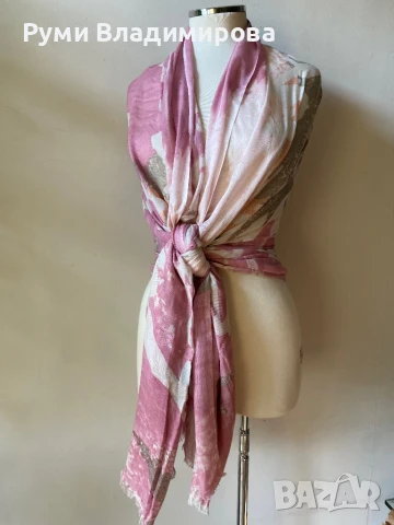 Голям, тънък шал/ различни видове, снимка 2 - Шалове - 47950367