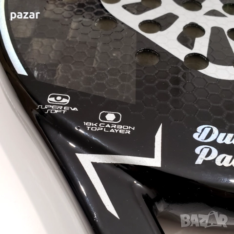 Dutch Padel Rebel-S Elite Pro 18K Carbon Hexagon Padel Падел Ракета Карбон, снимка 4 - Други спортове - 52102882