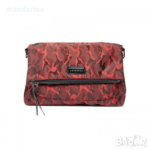 ПРОМО 🍊 PIERRE CARDIN 🍊 Оригинална чанта за през рамо в тъмно червено 30х23х2 см нова с етикети, снимка 2 - Чанти - 28394937