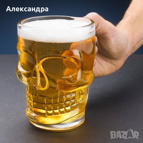 Халба за бира - череп , снимка 3 - Чаши - 43129557