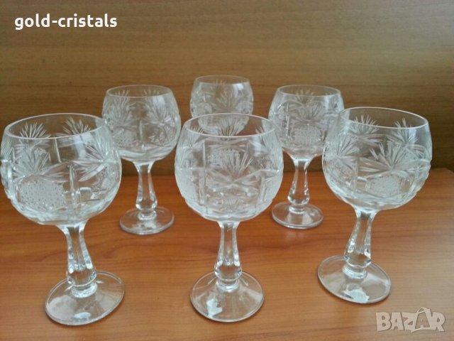 сервиз кристални чаши 