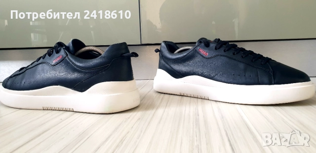 Hugo Boss HUGO Leather Mens Size 42/26 .5 - 27 см ОРИГИНАЛ! Мъжки кецове от естествена кожа!, снимка 9 - Кецове - 52343725