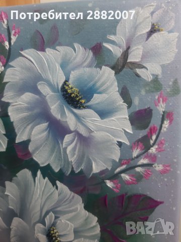 Картина " Ефирност" ,маслени бои върху платно с дървена подрамка , снимка 4 - Картини - 32806801