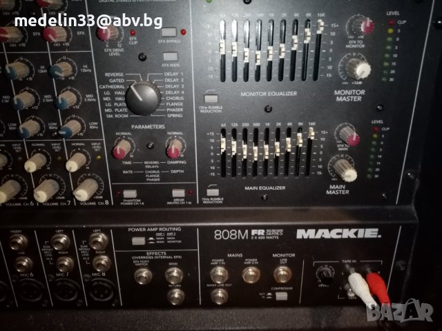 Power mixer MACKIE 808M FR 2x600 W. Made in USA, снимка 10 - Други - 24748693