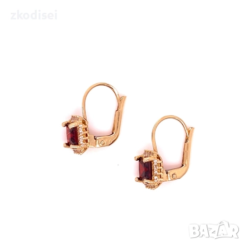 Златни обеци 2,56гр. 14кр. проба:585 модел:34561-1, снимка 2 - Обеци - 52494328