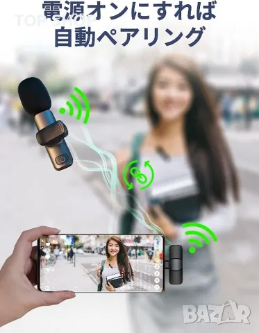 Безжичен микрофон Moman CP1 2,4 GHz, снимка 4 - Микрофони - 48657242