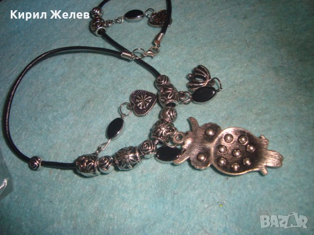 СКЪПОЦЕНЕН СРЕБРИСТ МЕДАЛЬОН БУХАЛЧЕ с ВИСУЛКИ 92651, снимка 3 - Колиета, медальони, синджири - 35518066