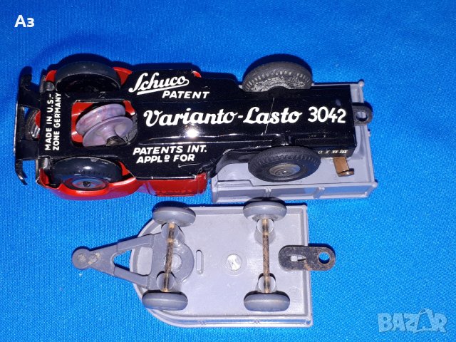 Schuco Variato - Lasto 3042 Made in US Zone Germany ламаринена механична играчка, снимка 8 - Колекции - 43855428