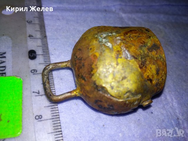 МНОГО СТАРА МЕТАЛНА РЪЧНО КОВАНА ХЛОПКА За КОЛЕКЦИЯ БИТОВ КЪТ МЕХАНА ИНТЕРИОР 38430, снимка 8 - Антикварни и старинни предмети - 43665589
