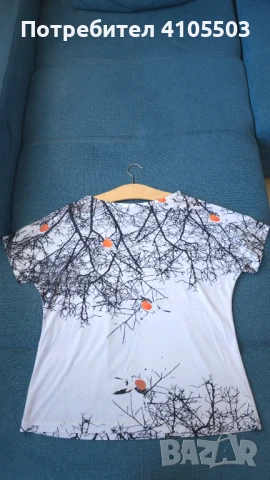 Дамска бяла блуза, снимка 3 - Тениски - 51167711