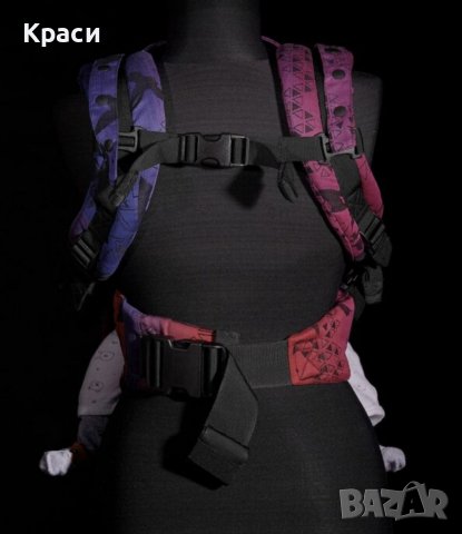 Ергономична раница Kaya korra пурпурни птици, снимка 8 - Кенгура и ранички - 37686456