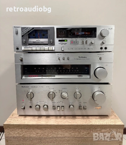 🔊ТОП аудио система - сет TECHNICS - усилвател, тунер и триглав дек🔉